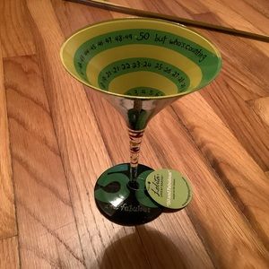 LOLITA Love My Martini 50 and Fabulous Martini Glass